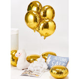 Gold Foil Round Shape 10pcs Big Mylar Balloons Helium Balloons for