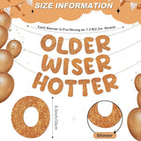 Fulmoon Set of 3 Pre Strung Older Wiser Hotter Glitter Banner Funny #6