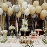 PartyWoo Light Brown Balloons 101 pcs 12 Inch Nude Neutral Boho Tan