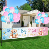 39 Pieces Gender Reveal Banner and Balloon Set Gender Reveal Party