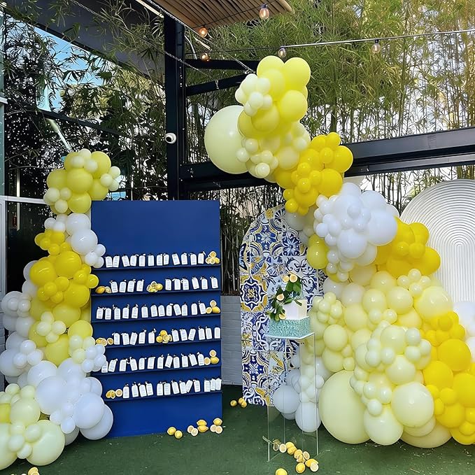 YMSZ Yellow Balloons, 67pcs 12 Inch Light and Mustard Yellow Balloons