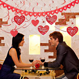 Valentine's Day Party Decorations Set Kits Valentines Hanging Heart