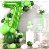 KatchOn, Giant Light Green Number 7 Balloon - 40 Inch | 7th Birthday