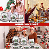 200Pcs Buffalo Plaid Christmas Tree Party Plates Napkins Christmas