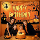 Halloween Happy Birthday Banner XtraLarge 72x44 Inch Spooky