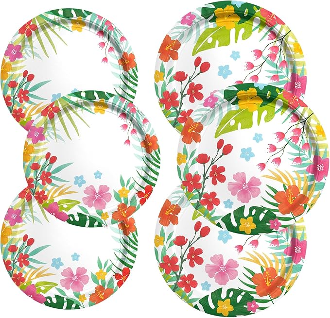 Tropical Luau Party Supplies Kit for 76 Count Aloha Hawaiian Party