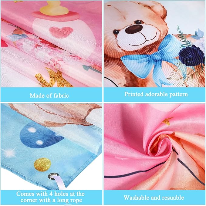 39 Pieces Gender Reveal Banner and Balloon Set Gender Reveal Party