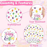 QZYL 12 Pack Easter Tablecloths Rectangular, 54" x 108" Disposable