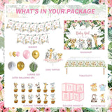 147 PCs Safari Baby Shower Decorations for Girl Party Inspo Jungle