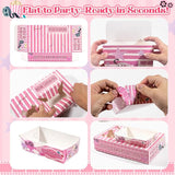Pink Movie Night Party Supplies 24 Snack Boxes 12 Food Trays 12