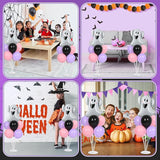 Halloween Ghost Party Balloons Stand Kit 2 Sets with 2 White Ghost