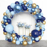 Amandir 153pcs Navy Blue Gold Balloon Garland Arch Kit, Different