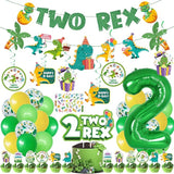 Two Rex Birthday Decorations Dinosaur 2nd Birthday Decorations Boy