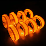 KIRALUMI 8 PCS LED Glow Bracelets, Light Up Wristbands - Halloween