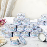 MTLEE 24 Pcs Mermaid Baby Shower Party Favors Candles Lavender