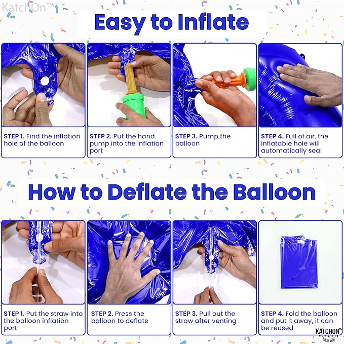 KatchOn, Giant Royal Blue Number 9 Balloon - 40 Inch | Foil 9