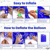 KatchOn, Giant Royal Blue Number 3 Balloon - 40 Inch | Navy Blue 3