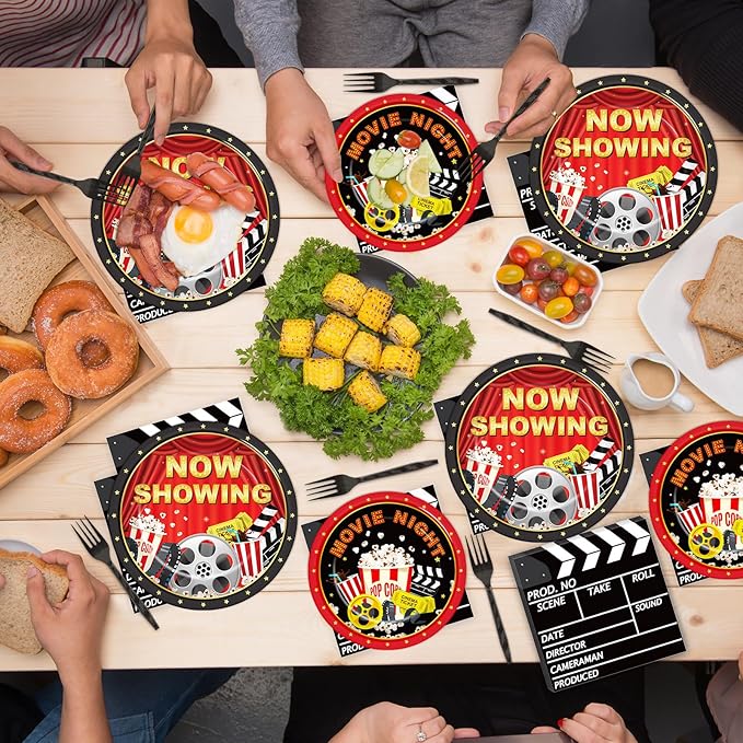 200pcs Movie Night Party Supplies Decorations Movie Popcorn Theme