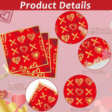 96 Pcs Valentine's Day Party Plates and Napkins Party Supplies