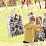 WERNNSAI Medieval Castle Piñata - Medieval Piñata with Blindfold and