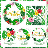 peony man 105 PCS Tropical Luau Party Supplies Hawaii Disposable