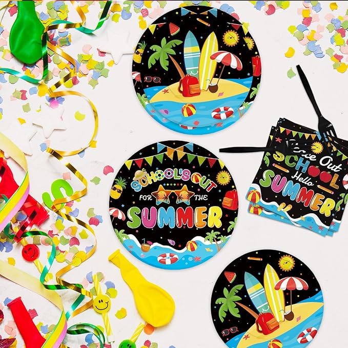 96 Pcs School's Out for The Summer Decorations Peace Out School