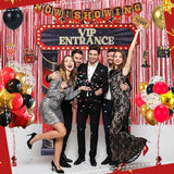 76 PCS Movie Night Party Decorations Kit Included Foil Curtain Film