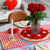 100 Pcs Valentine's Day Tableware Party Supplies Disposable