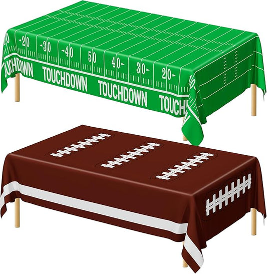 QZYL Football Party Decorations 2026, Disposable Football Tablecloth,