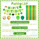 St Patrick's Day Birthday Party Decorations Shamrock Birthday Banner