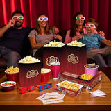 48PCS Classic Hollywood Movie Night Snack Box Set 24 Popcorn Boxes +