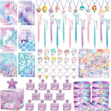 Mermaid Party Favors Birthday Supplies for Girl Gift Boxes Notebooks