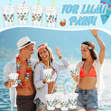 Hawaiian Party Decorations Cups 12 oz Luau Party Decorations Plastic