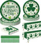 122 Pcs St Patricks Day Decorations Serves 30 Disposable St Patricks