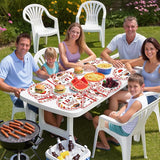 96 Pcs BBQ Bachelorette Party Plates Napkins Tableware Set I Do BBQ