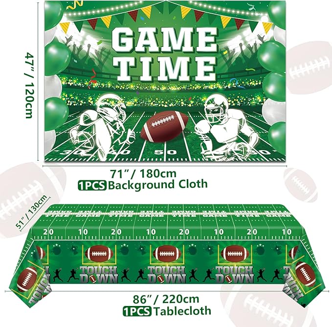 200 Pack Football Birthday Party Decorations Football Party Supplies
