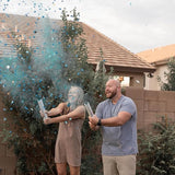 Gender Reveal Confetti Cannon Biodegradable Powder & Heart Shaped