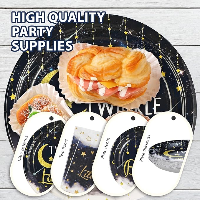 Twinkle Twinkle Little Star Decorations 96Pcs Gender Reveal Party