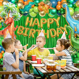 Dinosaur Birthday Party Decorations 128pcs Dinosaur Balloons Arch