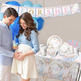Boho Baby Shower Decorations 142Pcs Gender Reveal Plates Napkins