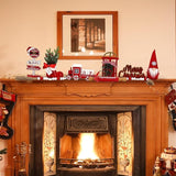 Christmas Decorations 8 PCS Tiered Tray Decor Set Cute Tabletop