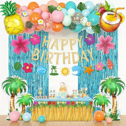Summer Tropical Party Decorations, Beach Birthday Bash Party Supplies