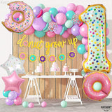 KatchOn, Giant One Donut Balloon - 40 Inch | Donut 1 Balloon for
