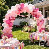 CVPARTON Pink Balloons Set, 55 PCS Metallic Pink Balloons, Baby Pink,