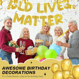 Fulmoon Pre Strung Banner 6.56 ft Funny Birthday Retirement Party Deco