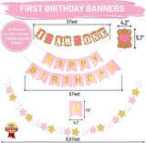 1st Birthday Girl Decorations WITH Birthday Crown Baby First