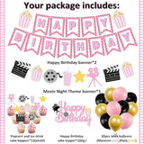 K KUMEED Happy Birthday Decorations Movie Theme Party Decorations