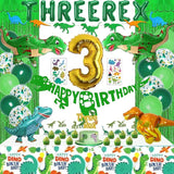 Three Rex Birthday Party Decorations Boy Dinosaur 3rd Birthday