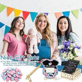 63 Pcs Gender Reveal Baby Shower Guest Book Alternatives Set Baby
