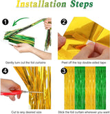 2 Pack Graduation Backdrop, Large Grad Decor 2026, Green Gold
